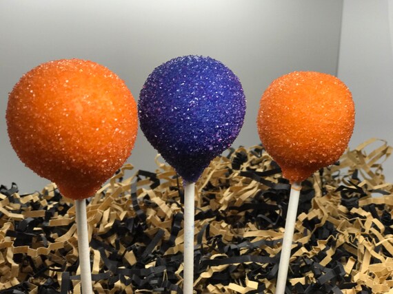 Halloween Cake Pops, Purple and Orange Sparkly Il_570xn