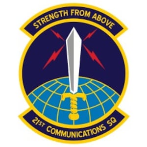 US Air Force 21st Communications Squadron Patch Vector Files, dxf eps svg ai crv
