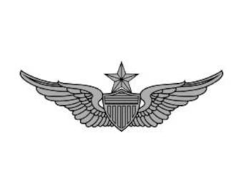 US Army Senior Aviator Badge Vector Files, dxf eps svg ai crv