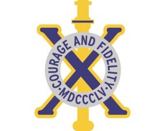 US Army 10th Infantry Regiment Unit Crest Vector Files, dxf eps svg ai crv