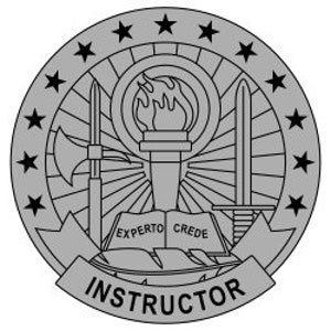 US Army Basic Instructor Identification Badge Vector Files, dxf eps svg ai crv