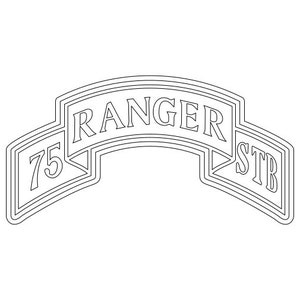 US Army 75th Ranger STB Patch Vector Files, Dxf Eps Svg Ai Crv - Etsy