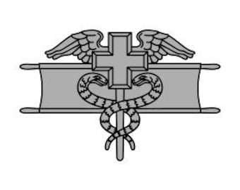 US Army Expert Field Medical Badge Vector Files, dxf eps svg ai crv