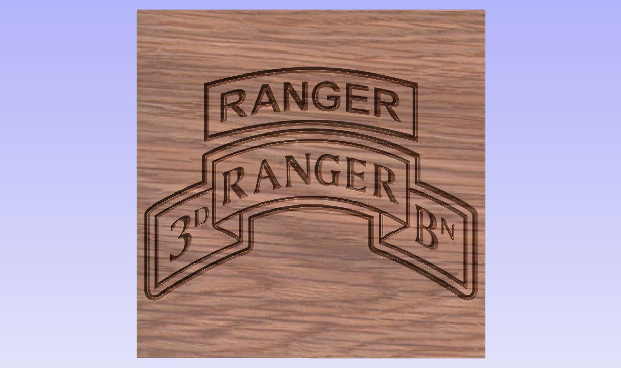 US Army 3rd Ranger Battalion Patch With Ranger Tab Vector Files, Dxf ...