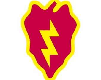 US Army 25th Infantry Division Patch Vector Files, dxf eps svg ai crv