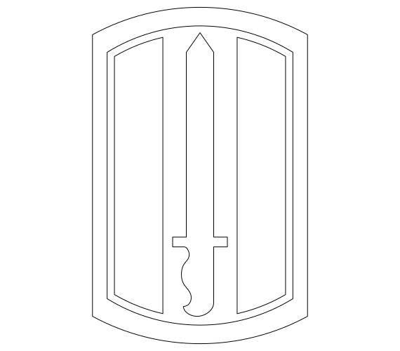 US Army 193rd Infantry Brigade Patch Vector Files, Dxf Eps Svg Ai Crv ...