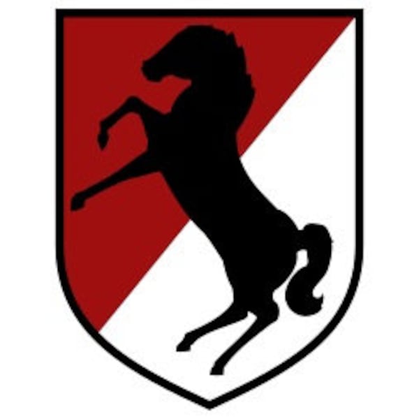 US Army 11th Armored Cavalry Regiment Patch Vector Files, dxf eps svg ai crv