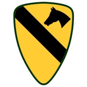 US Army 1st Cavalry Division Patch Vector Files, dxf eps svg ai crv