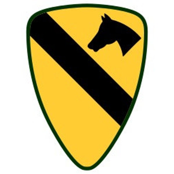 US Army 1st Cavalry Division Patch Vector Files, dxf eps svg ai crv