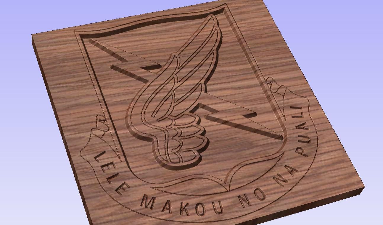 US Army 25th Aviation Regiment Unit Crest Vector Files, Dxf Eps