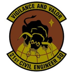 US Air Force 21st Civil Engineer Squadron Patch Vector Files, dxf eps svg ai crv
