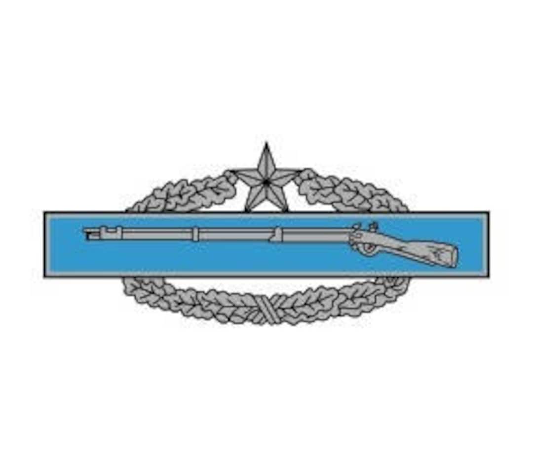 US Army Combat Infantryman Badge 2nd Award Vector Files, Dxf Eps Svg Ai