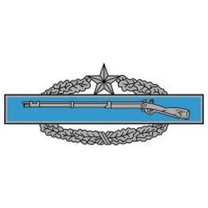 US Army Combat Infantryman Badge (2nd Award) Vector Files, dxf eps svg ai crv