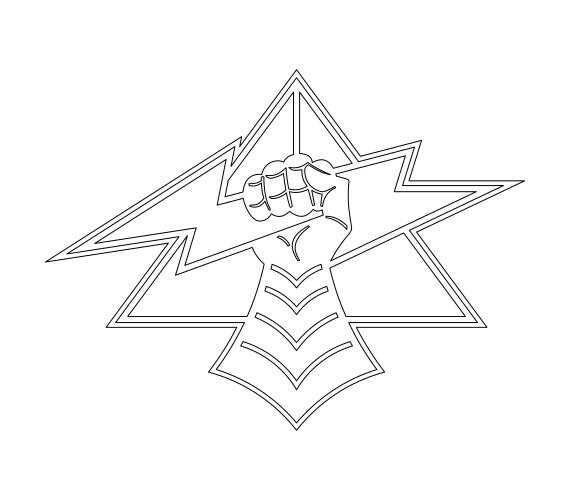 d*a様 Distinction I II III Ⅳ V structures US Army 4th Armored Division Unit Crest Vector Files, Dxf
