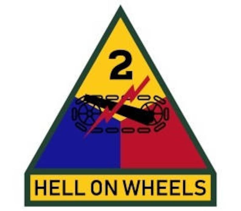 US Army 2nd Armored Division Patch Vector Files Dxf Eps Svg Etsy