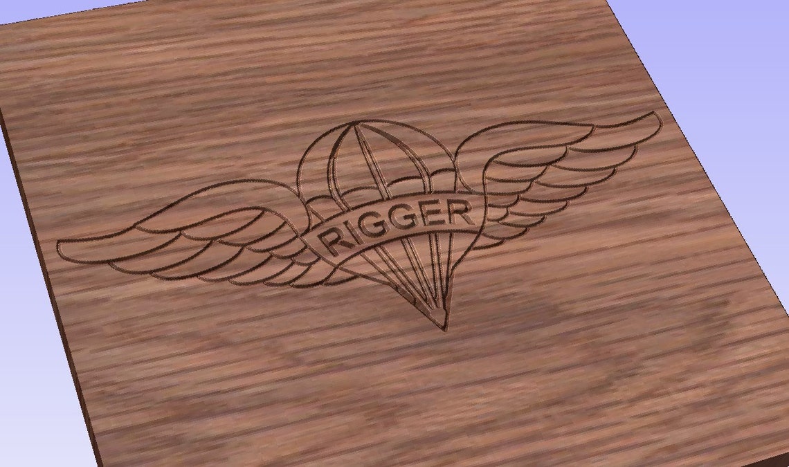 US Army Rigger Badge Vector Files, Dxf Eps Svg Ai Crv - Etsy