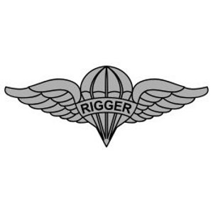 US Army Rigger Badge Vector Files, dxf eps svg ai crv
