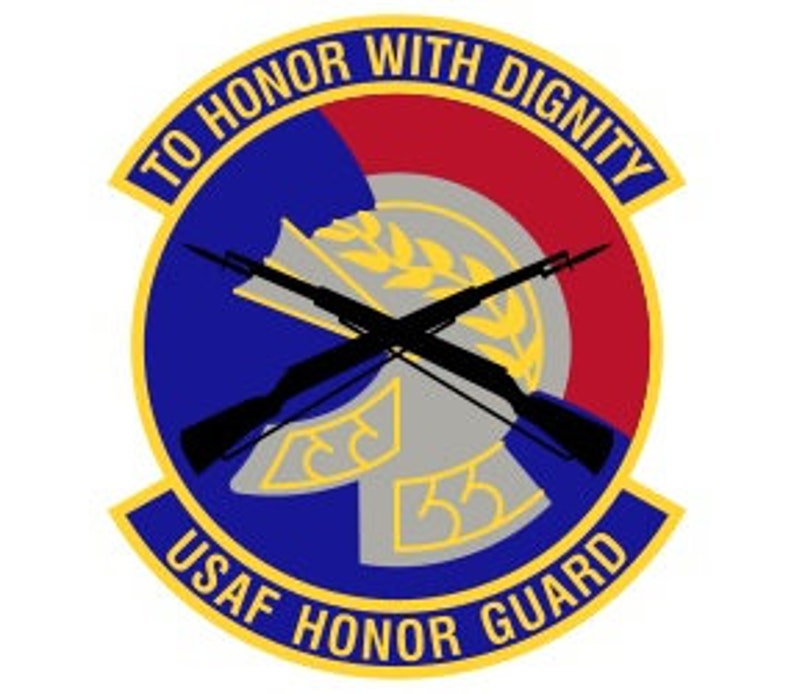 US Air Force Honor Guard Patch Vector Files, dxf eps svg ai crv image 1