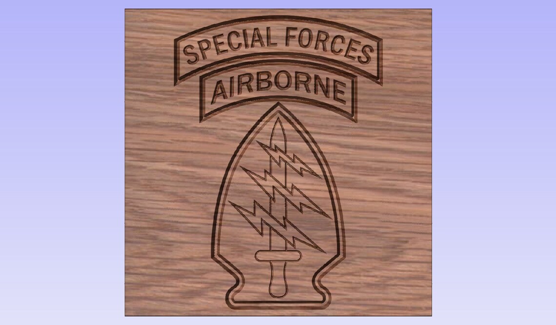 US Army Special Forces With SF Tab Patch Vector Files, Dxf Eps Svg Ai ...
