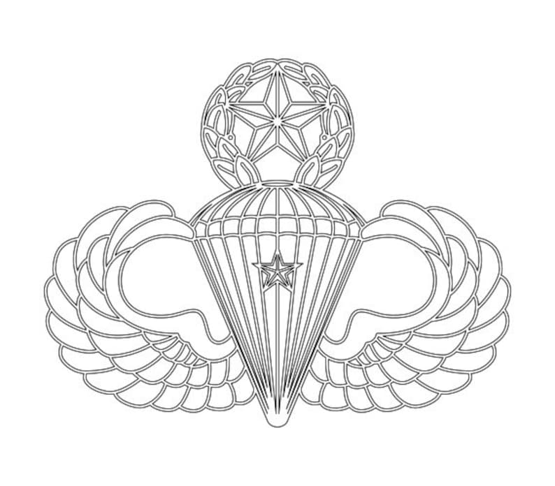 military freefall parachutist badge
