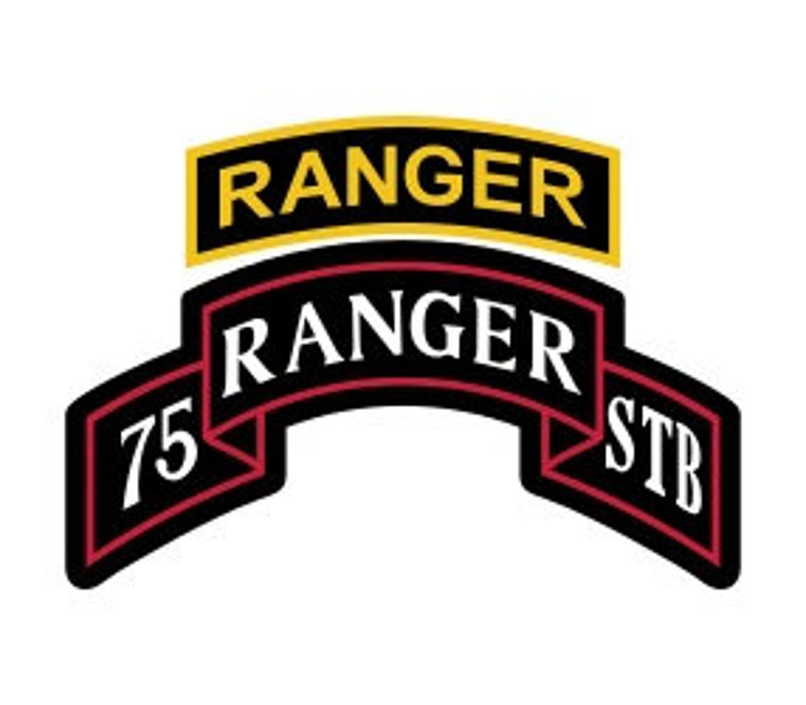 US Army 75th Ranger STB Patch With Ranger Tab Vector Files Etsy