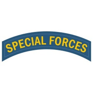 US Army Special Forces Tab Vector Files, dxf eps svg ai crv