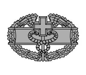 US Army Combat Medical Badge Vector Files, dxf eps svg ai crv