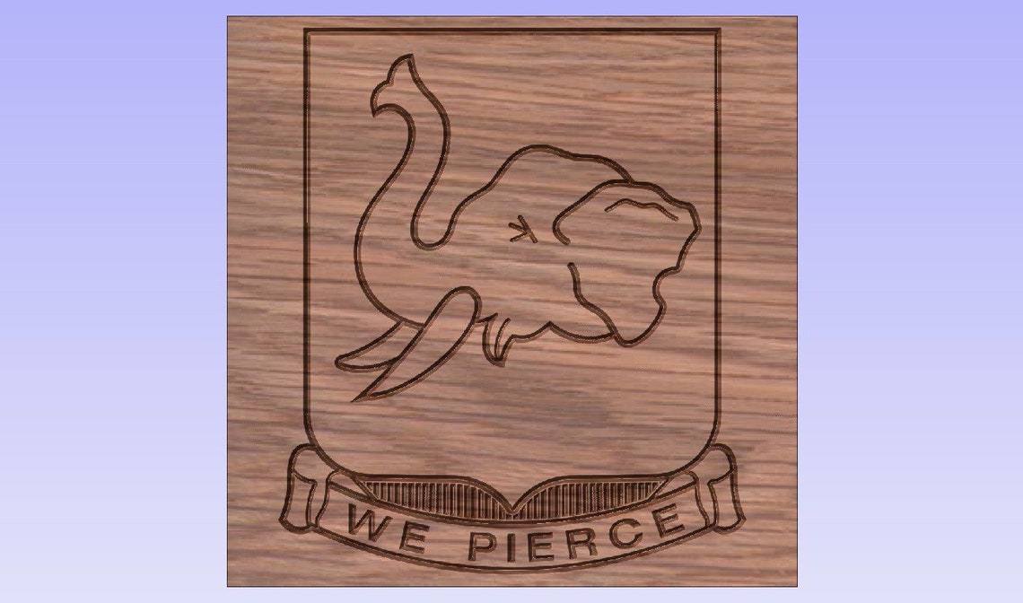 US Army 64th Armor Regiment Unit Crest Vector Files, Dxf Eps Svg Ai Crv ...