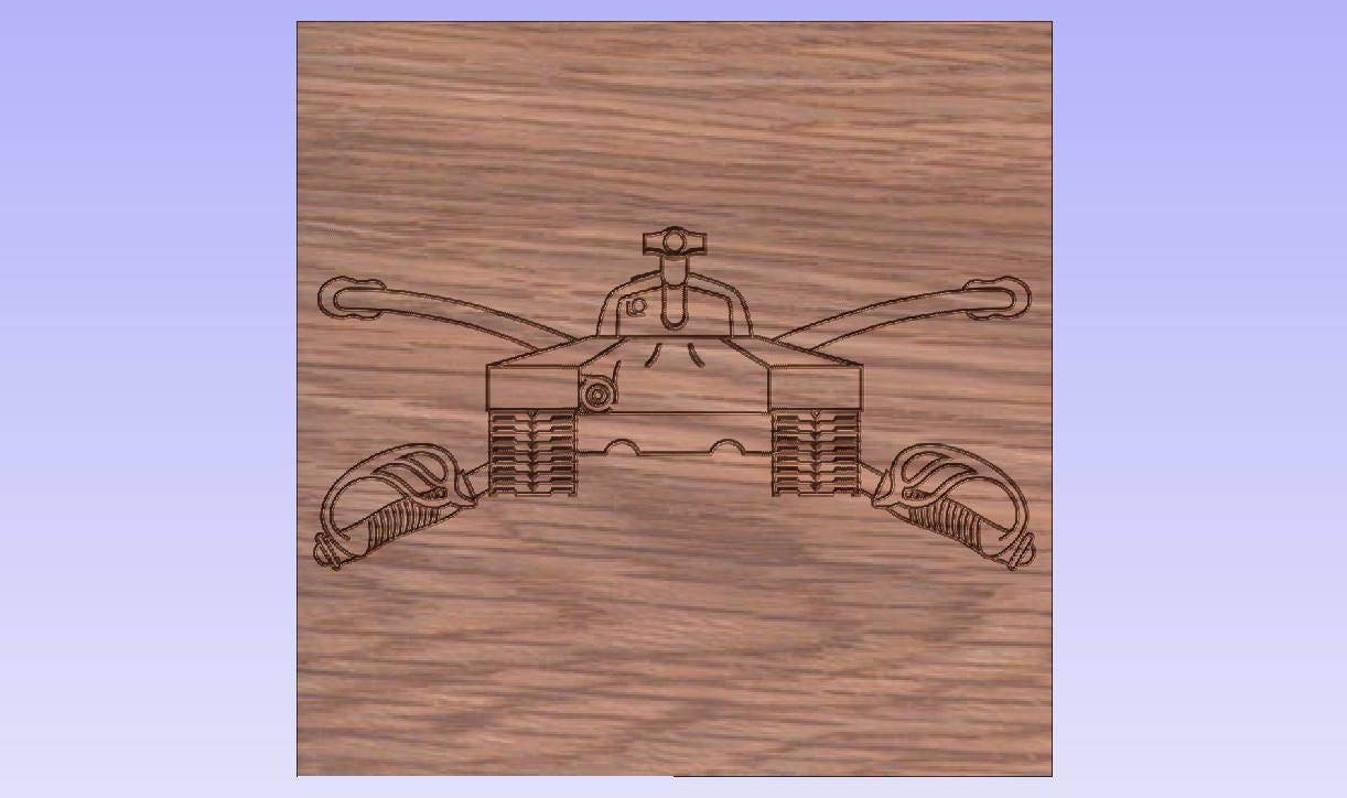 US Army Armor Branch Insignia Vector Files Dxf Eps Svg Ai Crv Etsy