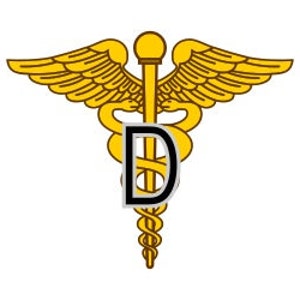 US Army Dental Corps Branch Insignia Vector Files, dxf eps svg ai crv