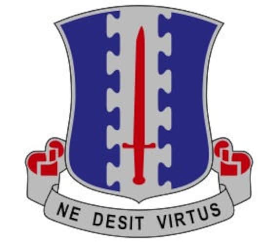 US Army 187th Infantry Regiment Unit Crest Vector Files, Dxf Eps