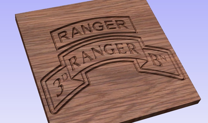 US Army 3rd Ranger Battalion Patch With Ranger Tab Vector Files, Dxf ...