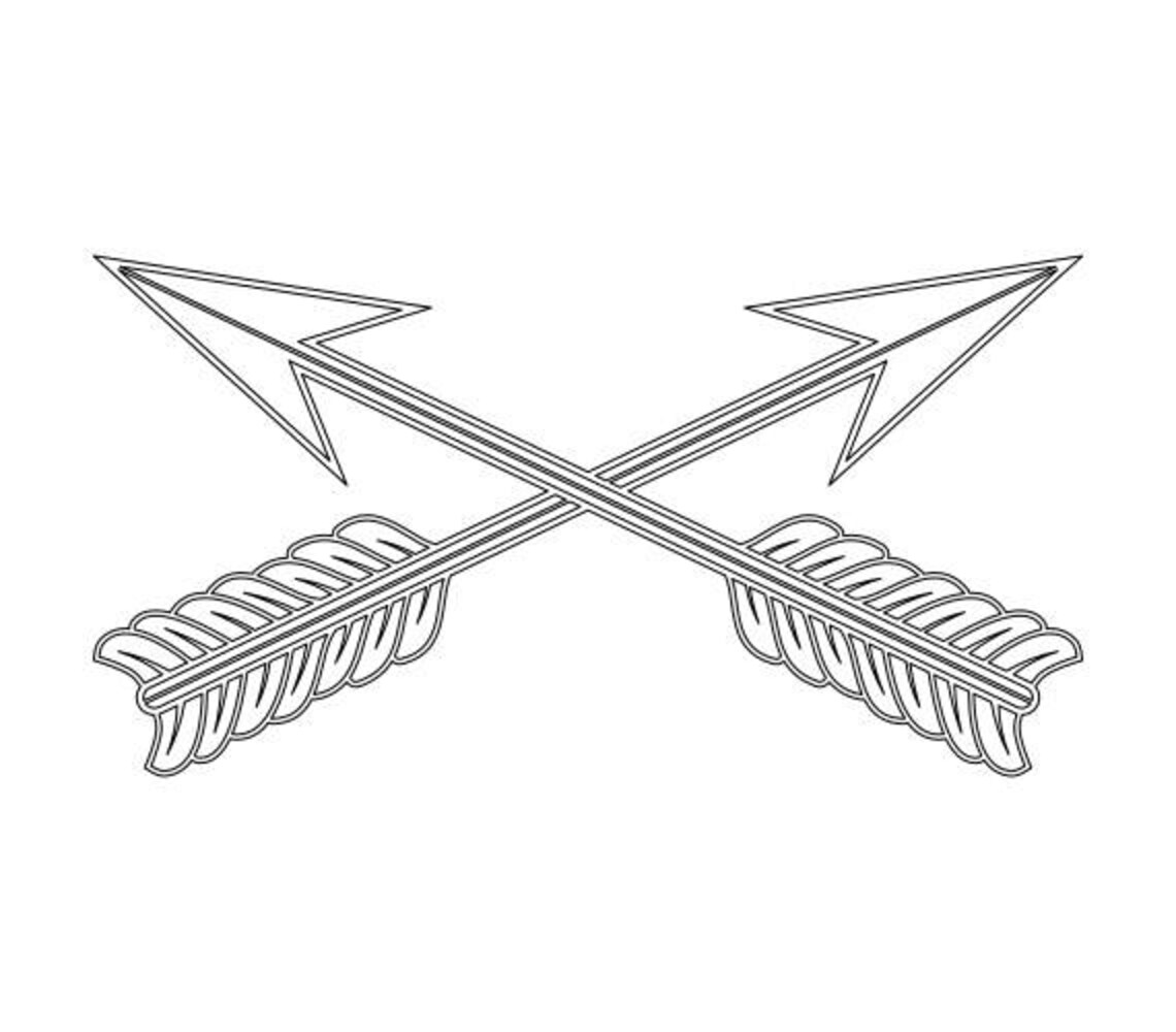 US Army Special Forces Branch Insignia Vector Files Dxf Eps Etsy
