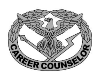 US Army Career Counselor Identification Badge Vector Files, dxf eps svg ai crv