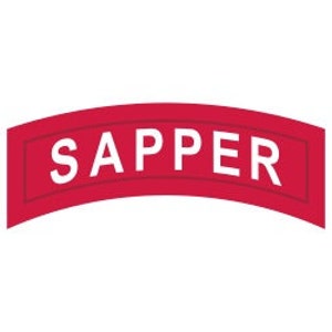 US Army Sapper Tab Vector Files, dxf eps svg ai crv