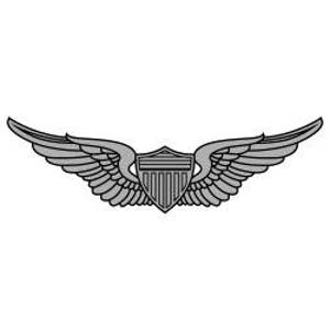 US Army Basic Aviator Badge Vector Files, dxf eps svg ai crv