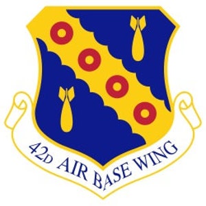 US Air Force 42nd Air Base Wing Patch Vector Files, dxf eps svg ai crv