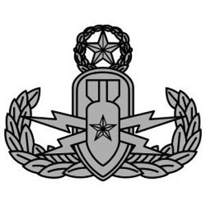 US Army Master Explosive Ordnance Disposal Badge Vector Files, dxf eps svg ai crv