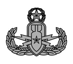 US Army Master Explosive Ordnance Disposal Badge Vector Files, dxf eps svg ai crv