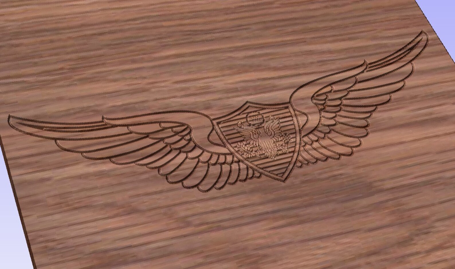 US Army Basic Aviation Badge Vector Files Dxf Eps Svg Ai Crv Etsy