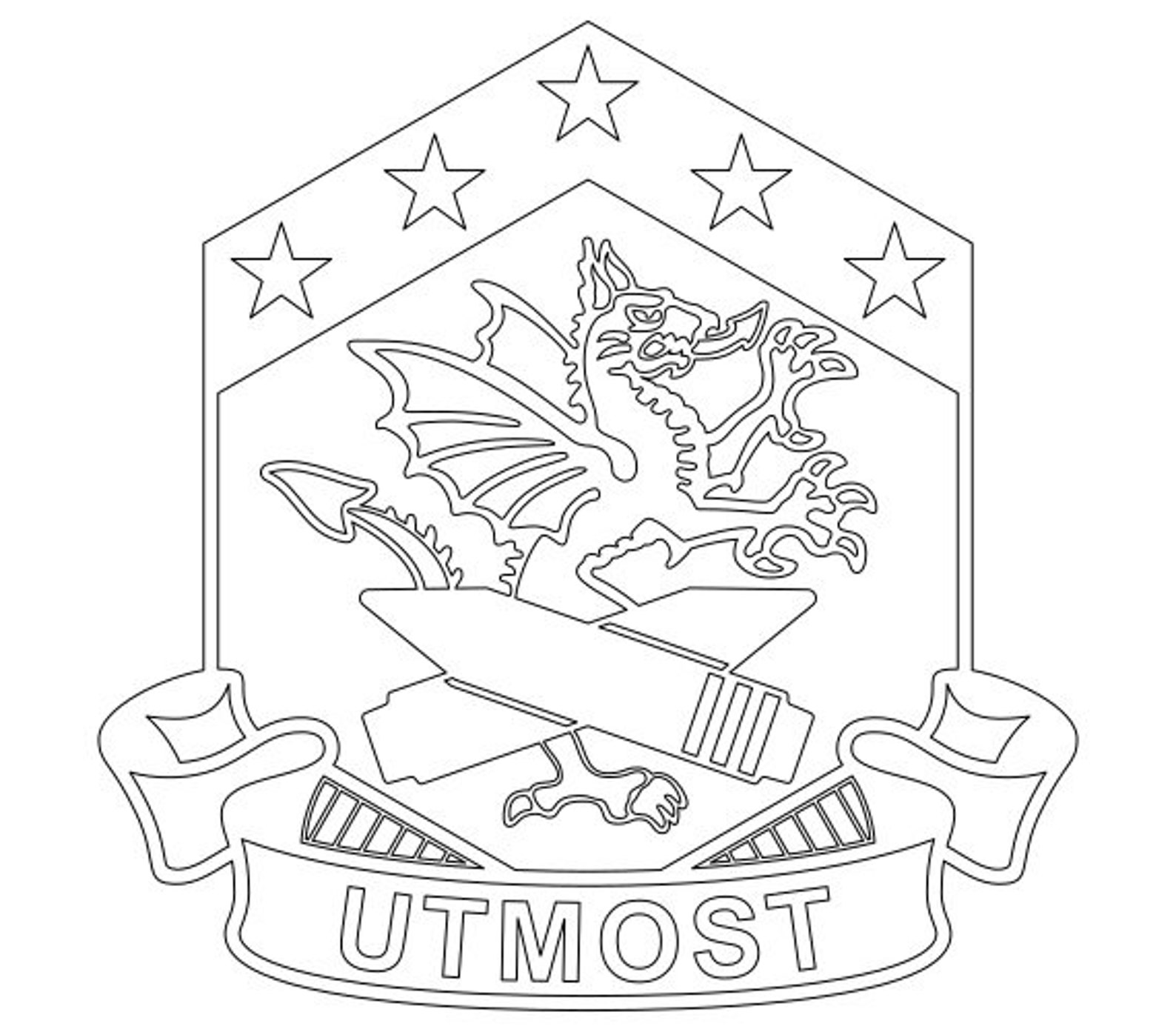 US Army 110th Chemical Battalion Unit Crest Vector Files, Dxf Eps Svg ...