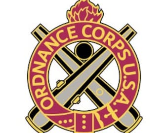 US Army Ordnance Corps Regimental Crest Vector Files, dxf eps svg ai crv