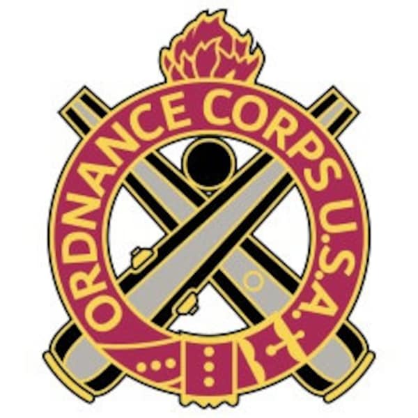 US Army Ordnance Corps Regimental Crest Vector Files, dxf eps svg ai crv