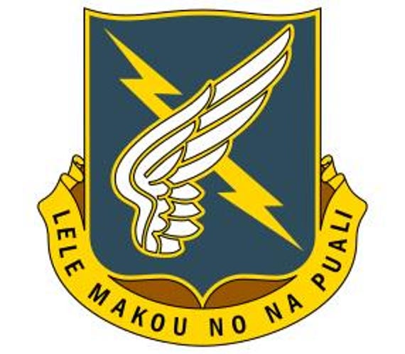 US Army 25th Aviation Regiment Unit Crest Vector Files, Dxf Eps