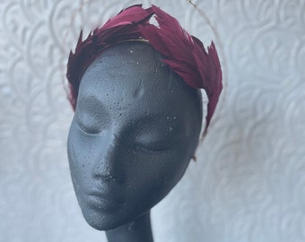 Burgandy Halo Headband