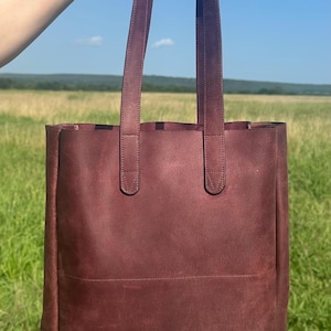 Leather Tote Bags, Everyday Leather Tote, Leather Laptop Tote Bag, Leather Tote, Travel Bag, Big Tote, Personalized Tote, Womens Gift