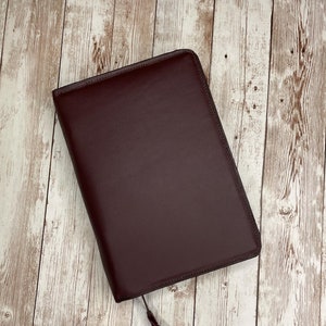 Zipper Bible Cover, Made For YOUR Bible, Zipper Leather Bible Cover, Personalized Custom Cover, Bible Slip Cover, Cover Made For Your Bible