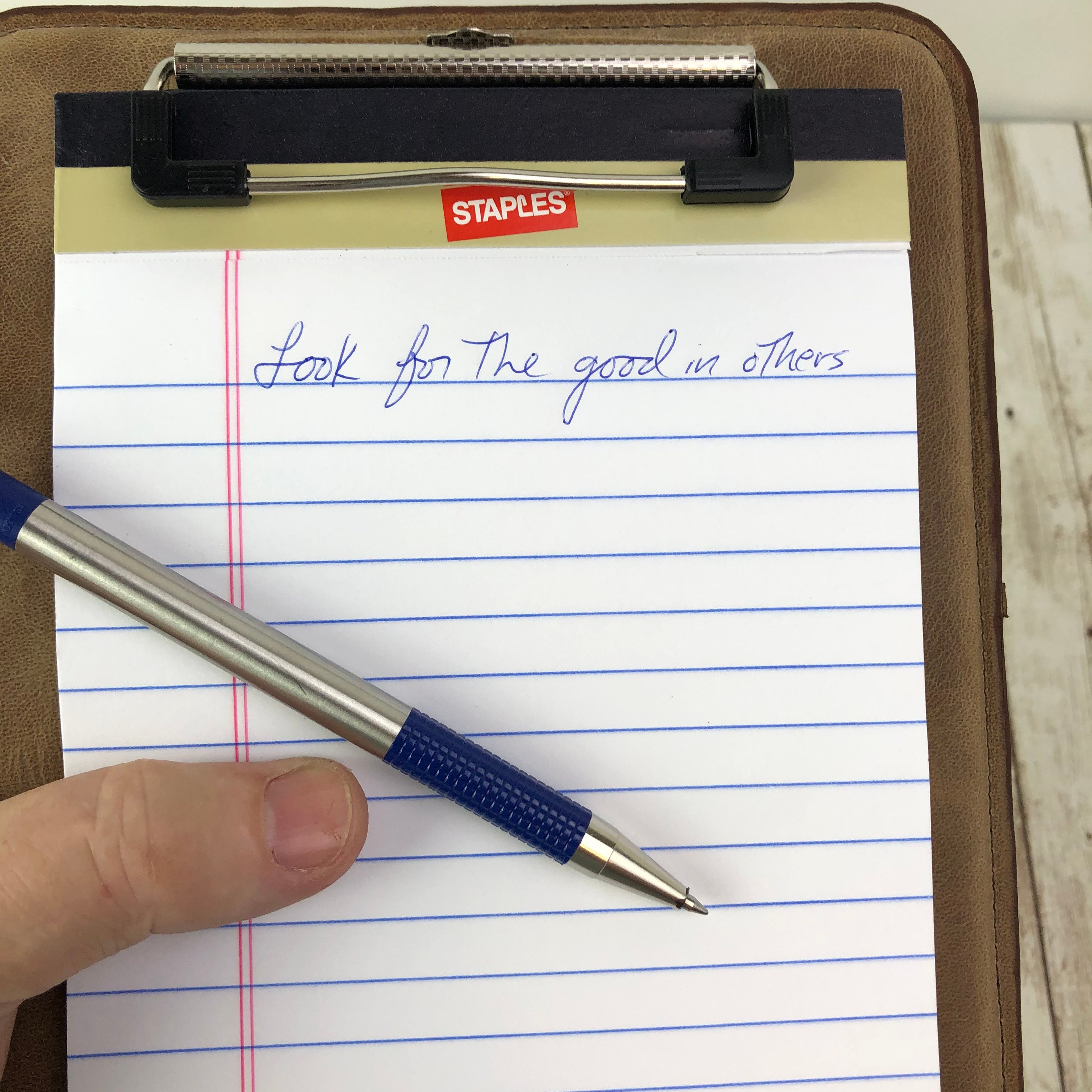 Pad Folio Leather Covered Clipboard Personalized Business Etsy UK