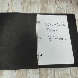 Caderno de sermão em couro, caderno para pastor, pasta para sermão, presente para ministro, presente para pregador, anotações de sermão com 3 argolas, livro de sermão flexível, diário