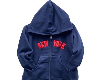 New York embroidered hoodie